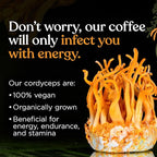 Four Sigmatic Focus Max High Caffeine Cordyceps Coffee | Organic Dark Roast High Caffeine Ground Coffee with Cordyceps, Lion's Mane and B12 | Energy Booster Without the Jitters | 10oz Bag