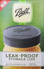Ball Mason Jar Leak-Proof Lids, Regular Mouth, 6 CT (Pack of 12)