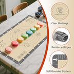 Silicone Baking Mat with Cookie Recipes, Extra Thick Silicone Mat for Baking Macaron, Bread, Pizza, Non Stick Pastry Mat for Dough Rolling Out, Heat Resistant to 480°F for Baker