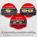 Indoor Smokeless Grill, Techwood 1500W Electric Indoor Grill with Tempered Glass Lid, Portable Non-stick BBQ Korean, Turbo Smoke Extractor Technology, Drip Tray& Double Removable Plate, Black