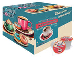 Double Donut Coffee Chocolate Raspberry Flavored Coffee Pods, Medium Roast Coffee, Compatible with Keurig K Cups Brewers, 72 Count