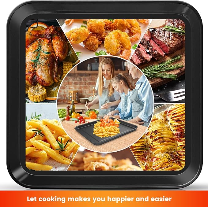 10" × 10" Baking Pan for Breville Compact Smart Oven，Food Grade Non-stick Toaster Replacement Parts Accessories Compatible with Breville Mini Smart Toaster Oven, Dishwasher Safe