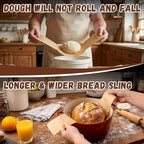 PLAPITATE Parchment Bread Sling for Dutch Oven, Non-Stick Unbleached Bread Baking Mat, 50 Pcs Disposable Bread Sling for Sourdough Tools ＆ Accessories (Oval and Round)