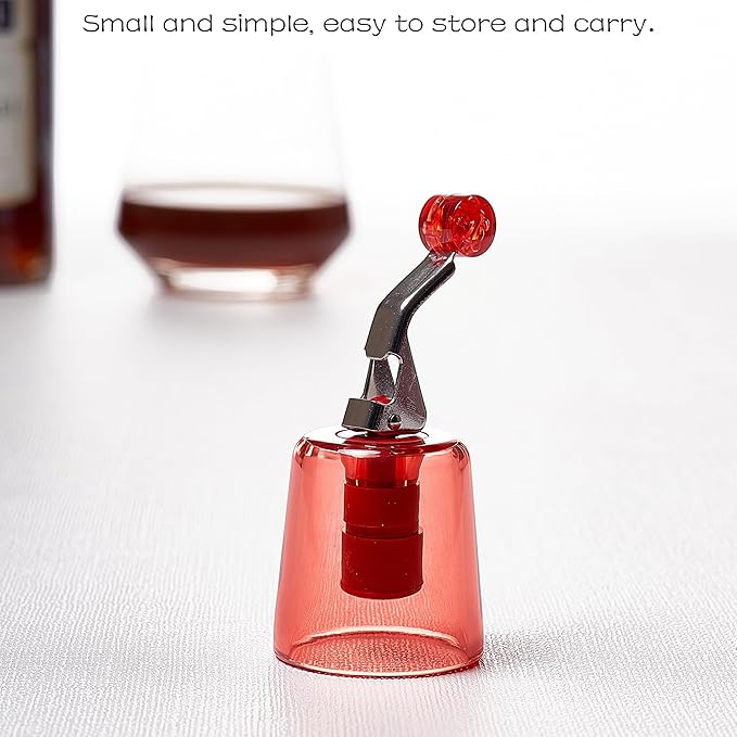 2-Pack Wine Stopper & Airtight Sealers Keep Wine Fresh - Reusable Leakproof Stoppers for Standard Red/White/Rosé Bottles, for Party, Bar, Home Kitchen, Decorative Gift (White)