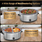 30 Pack Slow Cooker Liners – Large 13” x 21” BPA-Free Crock Pot Bags – Fits 3–10 Quart Round & Oval Cookers – Disposable Crock Pot Liners for Effortless Home Cooking & Fast Clean Up, Bonus Recipe Book