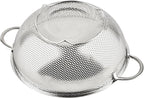 3-Piece Stainless Steel Mesh Micro-Perforated Strainer Colander Set (1-Quart, 2.5-Quart and 4.5-Quart)