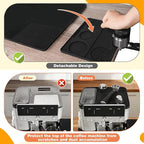 4-in-1 Silicone Coffee Maker Mat for Ninja Luxe ES601 ES701 23"x15" Coffee Bar Mat Top Mat Espresso Tamping Mat Microfiber Cloths Anti-Slip Heat-Resistant Waterproof