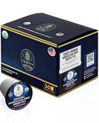 Organic Moroccan Mint Tea and Green Tea Pods for Keurig - Caffeinated Unsweet Tea for K Cup Brewing by Teavity (36 Tea Pods)