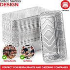 Aluminum Pans Bread Loaf Pans (30 Pack) 8x4 Aluminum Loaf Pan - 2 Lb Bread Tins, Standard Size, Compatible with Roadpro 12 Volt Portable Stove - Perfect for Baking Cakes, Bread, Meatloaf, Lasagna