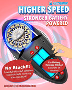 One Touch Electric Can Opener Fits Almost All Can Sizes for Seniors with Arthritis, Hand Held Battery Operated Can Opener with Smooth Edge, Food Safe Kitchen Gadgets Automatic Can Opener for Kitchen