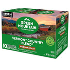 Green Mountain Coffee Roasters Vermont Country Blend Keurig Single-Serve K-Cup Pods, Medium Roast Coffee, 60 Count (6 Packs of 10)