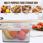 Gifhomfix Bread Box Bread Boxes for Kitchen Counter Airtight, Time Recording Bread Storage Container with Lid, Bread Keeper for Homemade Bread, Toast, Bagel, Donut and Cookies, LARGE White