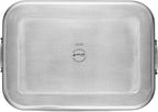 Anolon Triply Clad Stainless Steel Roaster / Roasting Pan with Rack - 17 Inch x 12.5 Inch, Silver