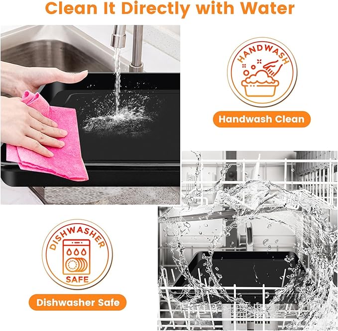 Air Fryer Grill Pan for Ninja Foodi DT251 DT201 DT200 Digital Countertop Oven, 13.6 * 11.6'' Air Fryer Grill Plate Crisper Plate Rack Accessories Replacement Parts Tray,Dishwasher Safe
