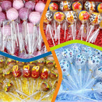 200 Count 6 INCH White Paper Lollipop and Cake Pop Sticks,Sucker Sticks for Cookies,Rainbow Candy,Chocolate,Cake Topper(Dia 4mm)