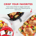 Dash Digital Tasti-Crisp™ Air Fryer - Compact Electric Digital Fryer With Auto Shut-Off Feature - Ideal for Small Spaces - AirCrisp® Technology - 2.6 Quarts - Cool Grey