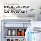 ICEBOX 1.7 Cu. Ft. Compact Refrigerator, ENERGY STAR Certified Small Refrigerator, Single Door Mini Fridge with Chiller Compartment, R600a Refrigerant, IBCR17SLT, Slate Blue