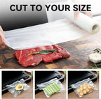 Wevac Vacuum Sealer Bag Rolls, 11"x16' (2 Rolls), Heavy Duty Food Storage for Sous Vide, Freezer, Meal Prep, Keep Food Fresh Longer
