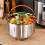 Steamer Basket for Instant Pot, Stainless Steel Vegetable Steamer Basket Insert for Pots (6qt)