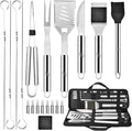 Kaluns Grilling Accessories, Mens Valentines Day Gifts for Him, Heavy Duty Stainless Steel Grill Set BBQ Grill Accessories for Outdoor Grill with Storage Case and Apron, Best Gifts for Men Dad