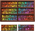 Ziliny Snowflake Holographic Chocolate Bar Mold Silicone, Rainbow Light Effect Chocolate Bar Deep Thick Molds for DIY Candy Dessert Baking, Candy, Wax Melts, Cake Decoration (Square)