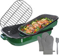 Roasting Pan with Rack & Handles 6-Piece Large 14&17 Inch Roaster Dishes, 572°F High Temperature Resistance Oven Dishwasher Safe Non-Stick Deep Lasagna Baking Pan Mother Day Gift Enamel Bakeware