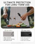 Syntus Apron for Men Women, Adjustable Cooking Kitchen Chef Aprons with 2 Pockets, Cotton/Polycotton/Polyester