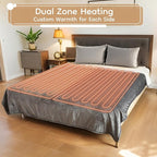 Electric Heated Blanket King Size - 90"x100", Soft Flannel Heating Blanket, 10 Heating Levels, 1-12 H Auto Shut Off, Breathable Warm and Washable for Bed, Light Grey
