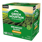 Green Mountain Coffee Roasters Breakfast Blend Single-Serve Keurig K-Cup Pods, Light Roast Coffee, 48 Count