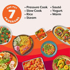 Instant Pot 4QT RIO Mini 7-in-1 Multi-Cooker, Pressure Cooker, Slow cook, Sauté, Steam, Rice Maker, Yogurt, & Warmer, Rosewater, 4 Quarts