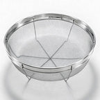Fine Mesh Strainer for Kitchen, Stainless Steel Colander Bowl for Pasta, Rice, Fruit, Metal Net Baskets with Resting Base - Strain, Drain, Rinse (Diameter 12.2 inch)