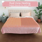 Electric Heated Blanket Queen Size - 84"x90", Soft Flannel Heating Blanket, 10 Heating Levels, 1-12 H Auto Shut Off, Dual Controllers, Breathable Warm and Washable for Bed, Light Pink