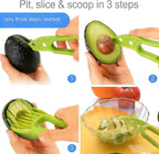3 In 1 Avocado Peeler Slicer Tool - Avocado Slicer - Avocado Cutter and Scooper for Fruits & Vegetable - Avocado Pitter