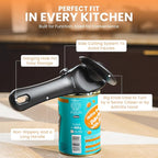 Bellemain- Safe Cut Stainless Steel Ergonomic Can Opener, Manual, Smooth Edge Perfect For Home Chefs and Restauraunts