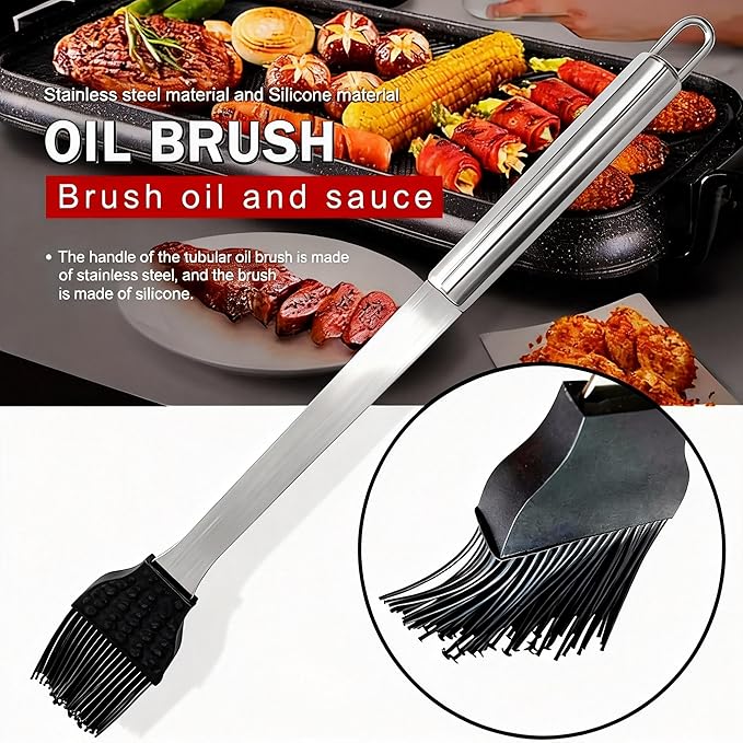 Small Travel 5-Piece 304 Stainless Steel Grill Tool Set with Storage Case – BBQ Grilling Accessories, Ideal Gift for Men & Cooking Lovers