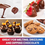 Total Chef Single Pot Chocolate Melter - Electric Candy Melting Hot Fondue Pot With 32+ Accessories, Serving 1 cup Dark or White Melted Chocolate For Dipping Party Desserts, 8.8 Oz (250 g) Capacity