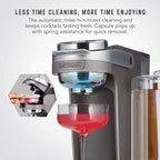 Bartesian Duet Cocktail Machine and Margarita Maker - Compact Home Bartender Mixologist Drink Mixer with 2 Glass Spirit Bottles - Automatic Machine Creates Premium Cocktails and Mocktails in Seconds