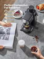 Reemix Espresso Machine 3.5 Bar, 800W Compact Size Coffee Maker with Steam Wand, 4 Cups Cappuccino & Latte Machine for Home and Office