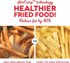 Dash Compact Air Fryer - Healthy Cooking with Auto Shut-Off Feature, Adjustable Temperature Control & Nonstick Fry Basket - Has AirCrisp® Technology - 2 Quart - Aqua