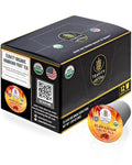 Organic Hibiscus Teapods with Peach, Mango, & Passionfruit - Naturally Decaffeinated Hawaiian Fruit Tea by Teavity (12 Tea Pods)
