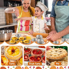 100 Pieces 2.6 Inch Round Pie Tart Small Tin Foil Pans Disposable Aluminum Mini Pie Pans for Baking, Cooking Supplies
