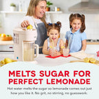 Dash Summer Sippers™ Lemonade Maker & Electric Citrus Juicer - Dissolves Sugar, Juices Over Ice - Lemon Squeezer Machine - Make Fresh Orange & Lemon Juice - Two 32oz Pitchers & Infuser Cylinders
