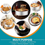 P&P CHEF 5 Inch Round Cake Pan Set of 3, Stainless Steel Round Baking Layer Pans Bakeware for Layer Birthday Cake, Fit Oven/Pots/Pressure Cooker, Leakproof & Dishwasher Safe, Silver