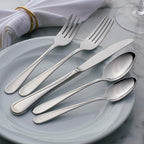 Oneida Silverware Set, Flight Everyday Flatware Salad Forks Set, Service For 4, 18/0 Stainless Steel, 6.65 x 1.04-Inch, Mirror Finish, Dishwasher Safe, Utensils Sets, Salad Fork (Silver, 4 Piece)