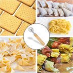 WLLHYF Pasta Cutter Wheel Ravioli Cutter Wheel with Roller Pizza Cutter Wheel Dumpling Lace Making Zinc Alloy Noodle Making Cutter for Kitchen