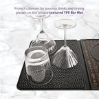 Talisman Designs Multi-Use Cocktail bar Mat, Black