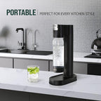 APEC WATER Sparkle Home Soda Maker - Quickly Carbonates Water to Make Any Drink Fizz Into Bubbly Soda/Water, Premium 0.8L PET Bottle (CO2 Cylinder NOT Included)