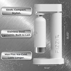 Fizzit Spärklï Carbonated Water Soda Maker with Stainless Steel Bottle Included,Dishwasher Safe