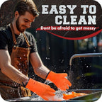 KITCHEN PERFECTION XL Silicone Smoker Oven Gloves-Extreme Heat Resistant BBQ Gloves-Handle Hot Food Right on Your Grill Fryer&Pit|Waterproof Grilling Cooking Baking Mitts|Superior Value Set+3 Bonuses