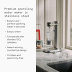aarke - Carbonator III Premium Carbonator-Sparkling & Seltzer Water Maker-Soda Maker with PET Bottle (Stainless Steel)
